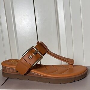 Franco Sarto Tan Leather Sandals